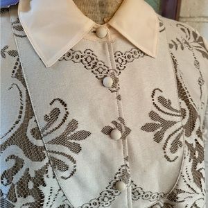 Anna Sui x Target xl lace cream shirt dress tunic